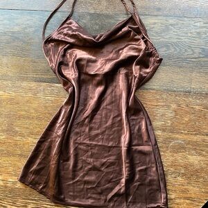 H&M Brown Mini Dress